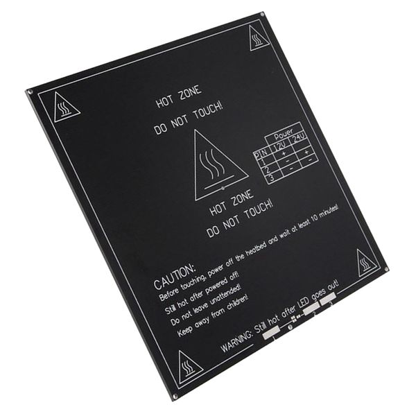 

1-pack] 3mm mk3 алюминиевых теплой кровать горячей кровати pcb heatbed платформа для reprap 3d принтера 12v / 24v черного