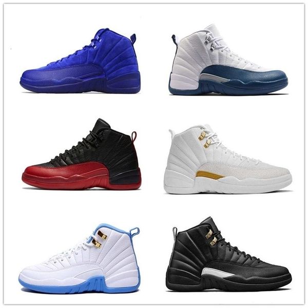 

super perfect quality 12 flu game french blue the master men women basketball sport shoes