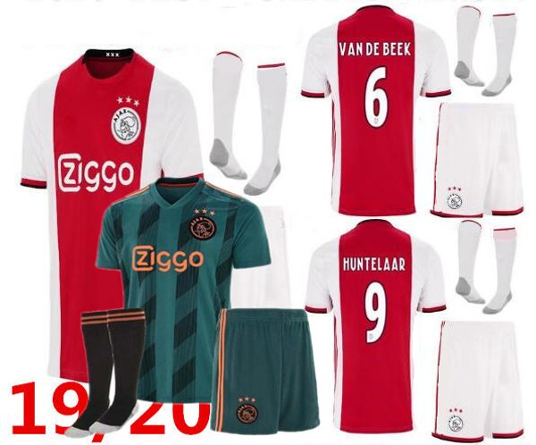 

New ajax fc occer jer ey kit ajaxa m terdam de jong tadic nere cami a futebol de ligt football hirt kit et, Black;red