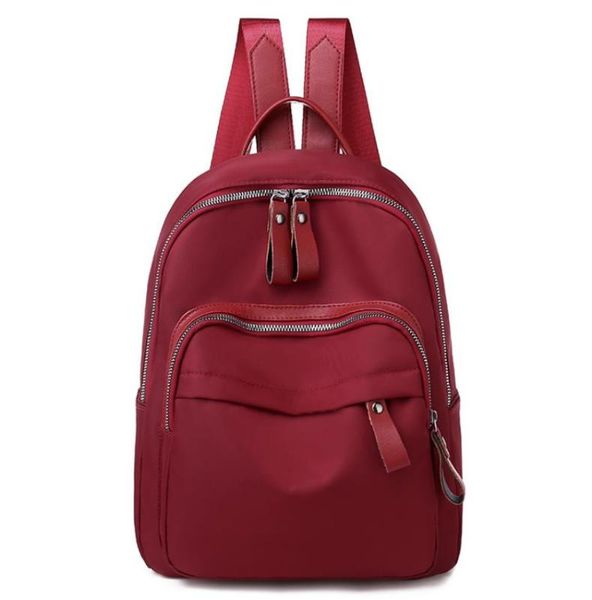 

yilunxi 2020 pure color fashion joker women shoulder bag personality wear-resisting female backpack comfortable fabric lady bag