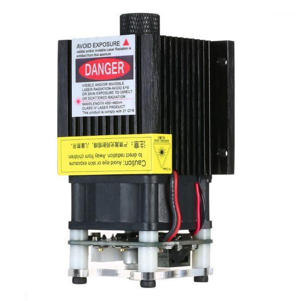 

портативный 300mw-5500mw eleksmaker 405-445nm синий лазерный модуль 2.54-3pl / pwm модуляция для diy лазерный гравер1