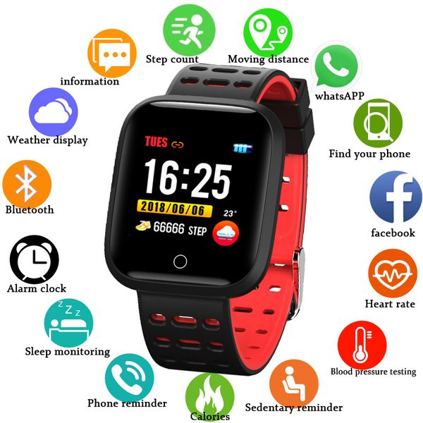 

wishdoit 2019 new sport smart watch women ip68 waterproof watch fitness tracker heart rate for android ios +box, Slivery;brown