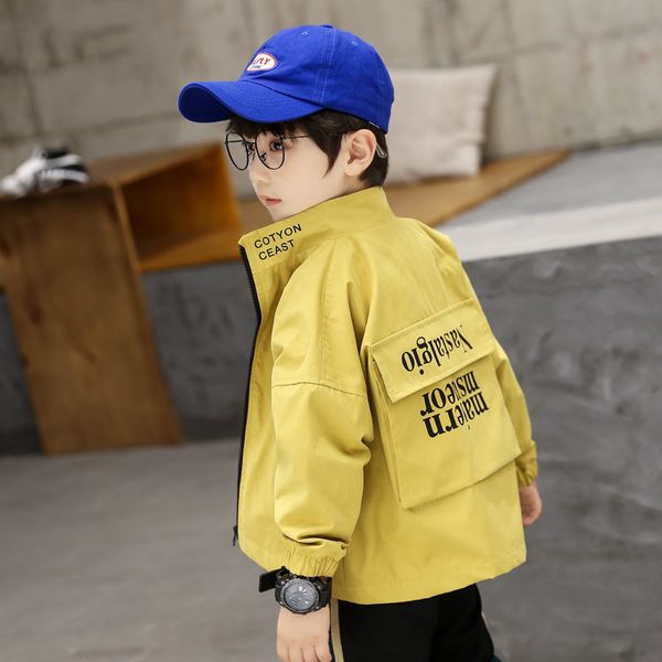 

детская весна пальто детская молния кардиган 2020 новый чистый красный большой корейский мода baby boy пальто, Blue;gray