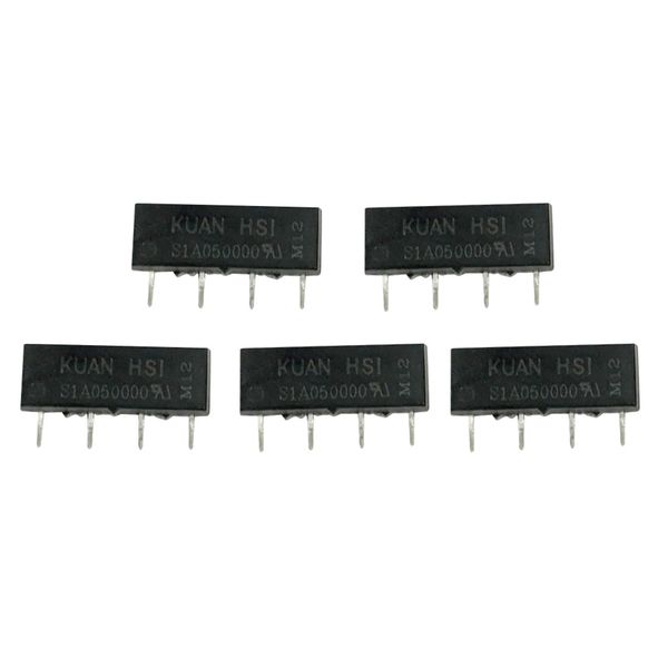 

5x small dry reed switch relays moudle normally open seal contacts 5v 4pin