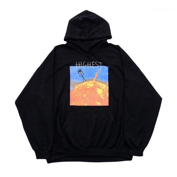 

style teenagers pullover hip hop mens designer hoodies fashion rapper style long sleeve solid hooded sweatshirts casual street, Black