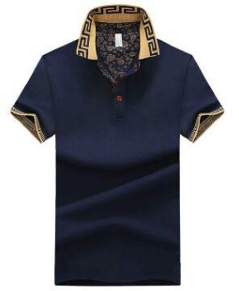 

Мужская футболка с короткими рукавами и лацканами с коротким рукавом Летняя дыша