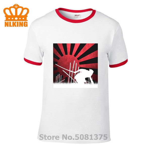 

retro style 16 swords japanese seven samurai t shirt mens short sleeve o-neck t-shirts vintage hip hop tees hipster cool, White;black