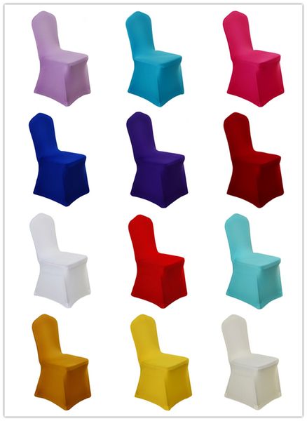 

spandex простирания крышки стула эластичная ткань моющийся стул крышки сиденья для столовой свадьба банкет вечеринка отель украшения (10шт, White