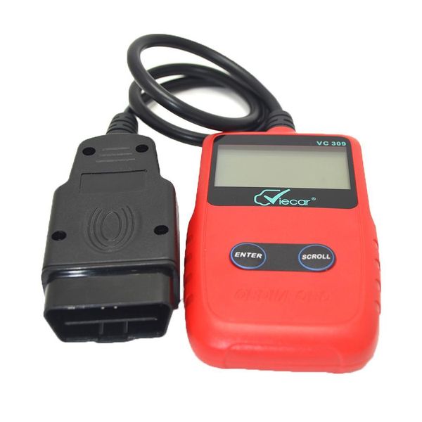 

car diagnostic scanner tool automotive code reader car detector for obd backlit, 128 x 64 pixel display ii