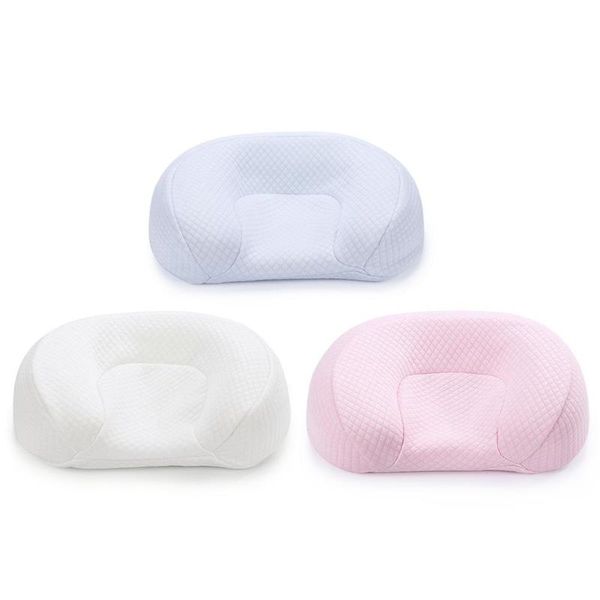 Breathable Infant Anti Roll Pillow Sleeping Head Shaping Cushion