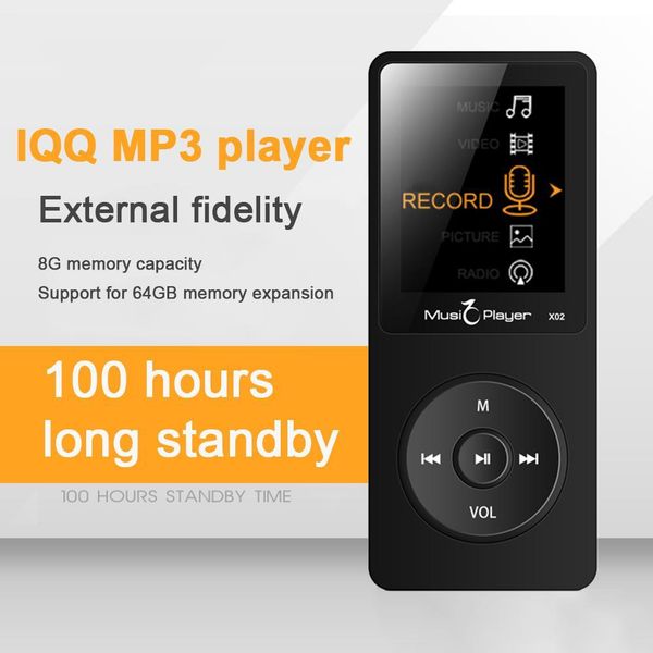 

x02 ultrathin mp3 player hifi lossless portable mp3 with radio for iqq