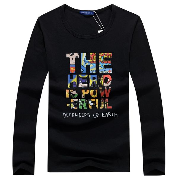 

men cotton t shirt autumn and winter men's fashion t-shirt spring long sleeved casual o-neck t-shirt music pattern, White;black