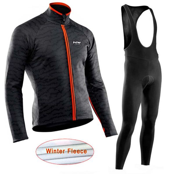 

nw 2019 зимняя термальная руно велоспорт джерси с длинным рукавом велосипед износ гонки велосипеда одежда майо ropa ciclismo hombre c27, Black;red