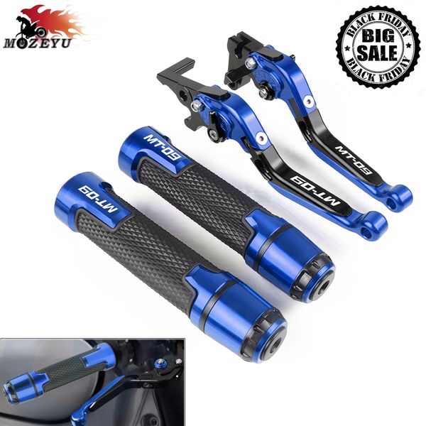 

for yamaha mt09 mt-09 sr fz-09 fz09 2014-2019 2018 2017 2016 motorcycle brake clutch lever and handle bar mt 09 grips handbar
