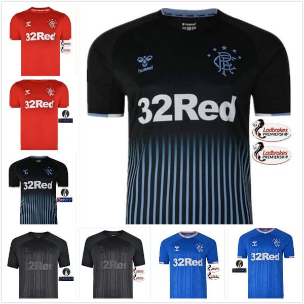 

2019 2020 глазго рейнджерс футбол джерси морелос windass dorrans candeias тавернье pena rangers 19-20 главная прочь футбол рубашка, Black;yellow