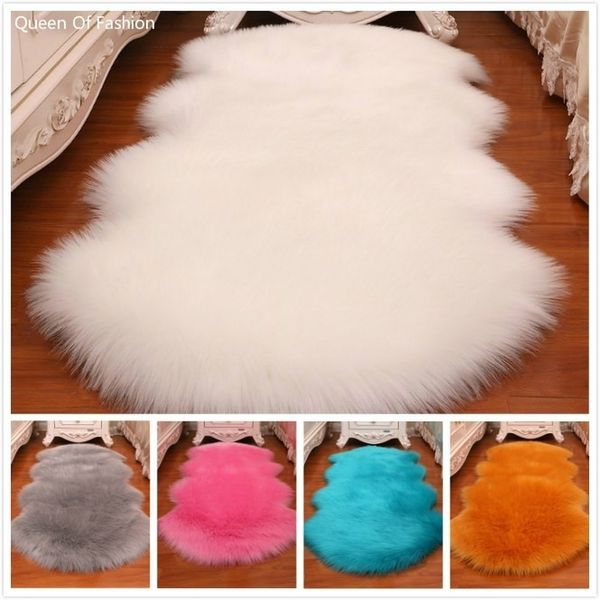 

faux sheepskin wool rug carpet for bedroom living room balcony cloakroom bathroom beds bedside floor area rug sofa chair mats