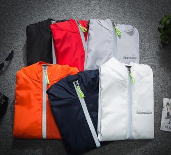 

designer mens jacket coat autumn windrunner jackets brand designer sports windbreaker thin casual jacket men clothing, Black;brown