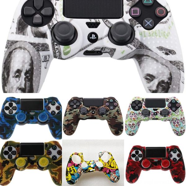 

ly018 с анти-скольжения силиконовой резины обложка кожи чехол для sony playstation 4 ps4 controller pro тонкий ds4 шипованных 2 caps