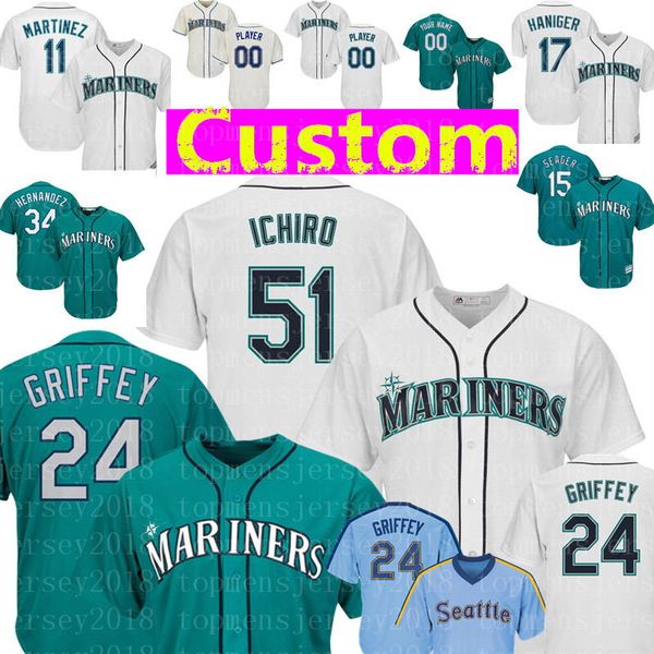 

51 ichiro uzuki eattle cu tom mariner 24 ken griffey jr jer ey 11 edgar martinez 20 daniel vogelbach 34 hernandez 17 haniger ba eball