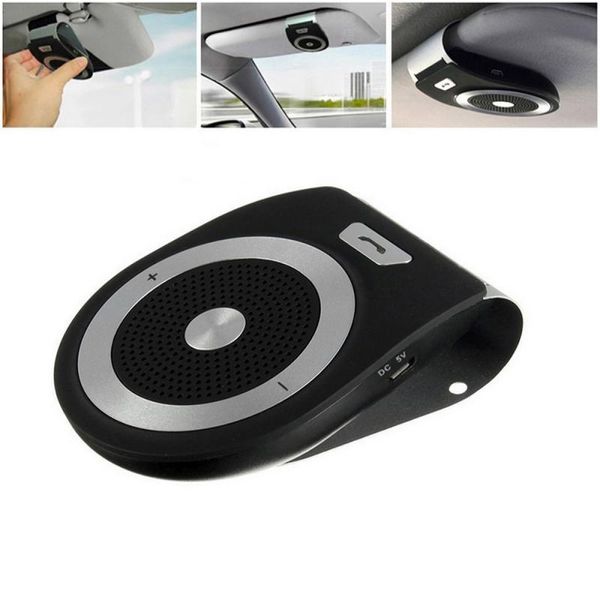 

bluetooth handscar kit 4.1 sun visor clip wireless audio receiver speakerphone loud speaker music player car accessories