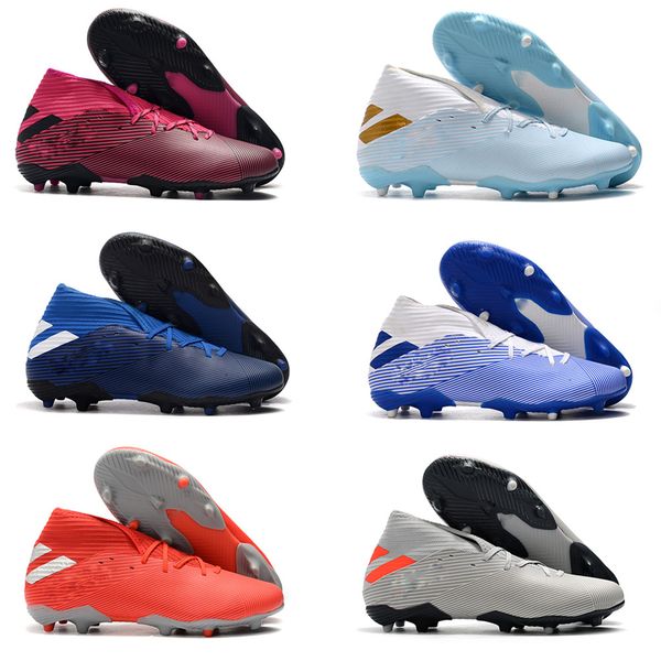 

2020 mens messi nemeziz 19.3 laceless fg ace 19+x slip-on soccer shoes football high ankle outdoor boots cleats size us6.5-11