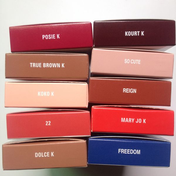 

37 цветов Hot brand Макияж косметика Келли Косметика для губ Келли Дженнер Жидкая мато