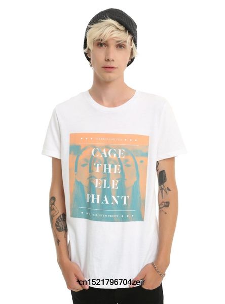 

men t shirt fashion cage the elephant tell me i'm pretty cotton funny t-shirt novelty tshirt women, White;black
