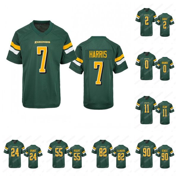 

2020 Edmonton Eskimos 7 Trevor Harris 15 Logan Kilgore 14 Jeremiah Briscoe 9 Troy Williams 0 Don Unamba 2 C.J. Gable Jersey