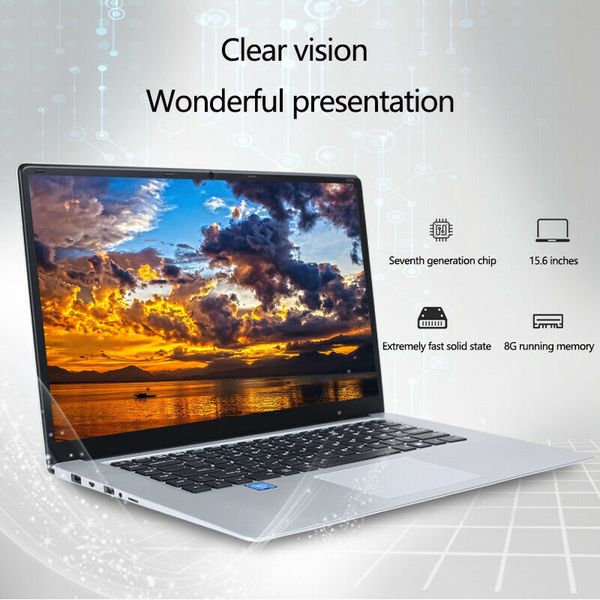 

15.6" intel lap8g ram 64gb ssd windows 10 ultra-thin narrow border notebook
