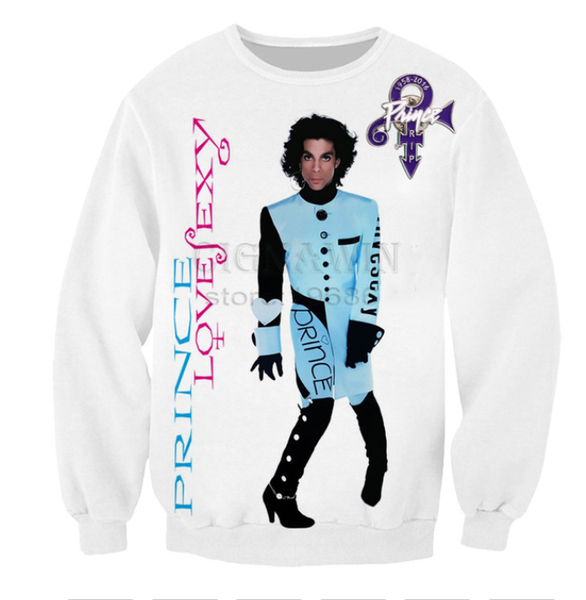 

2019 популярные singer prince rogers nelson новая мода толстовка 3d печати одежда женщины мужчины unisxe вскользь верхняя одежда пуловеры то, Black