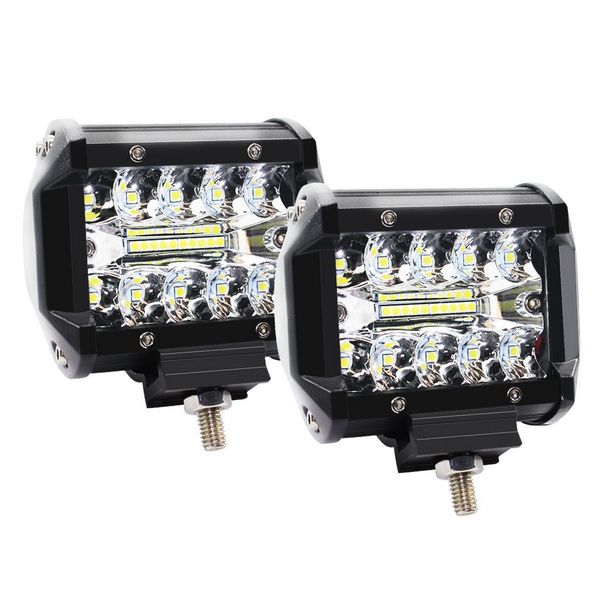 

4inch 60/120w led work light strobe light bar flashing auto driving fog for truck suv atv 4wd boat offroad led bar