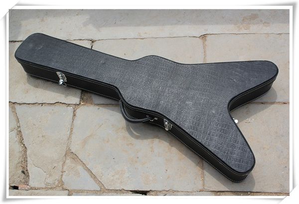 Flying V Black Hardcase für spezielle E-Gitarre, die Farbe kann nach Ihren Wünschen angepasst werden