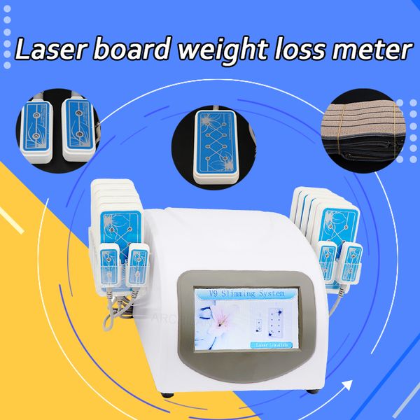 

buy lipo laser 650nm lllt 14 pads laser body slimming cellulite removal machine get gift