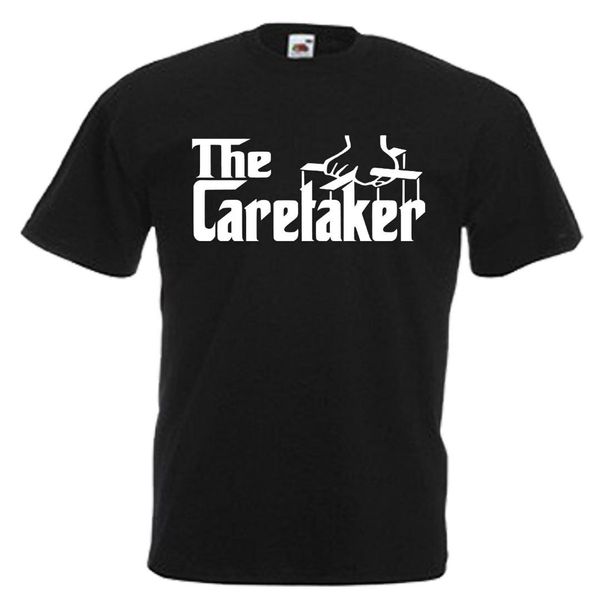 

school caretaker gift adults mens t shirt 12 colours size s - 3xl, White;black