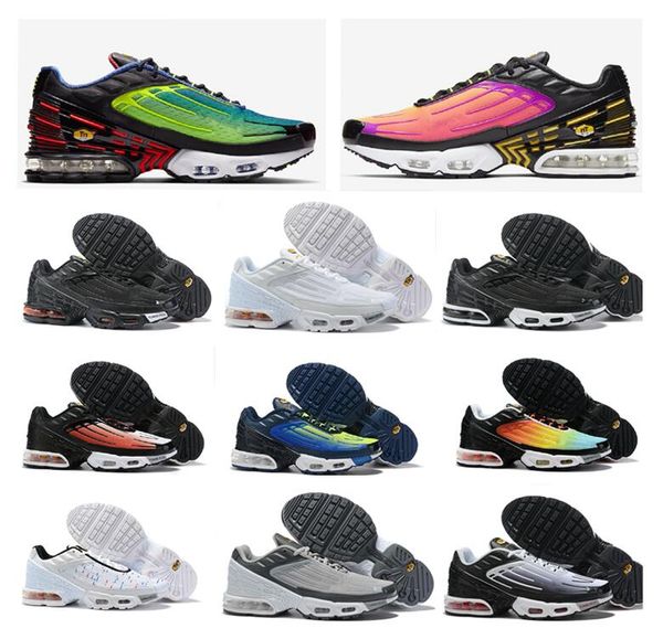 

2020 new tuned mercuial tn plus iii 3 og ultra mens running shoes male desig sports run trainers black white spider tns sneakers chaussures