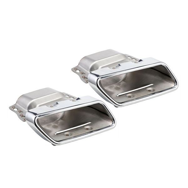 

2pcs car single hole exhaust pipe muffler for w221 w164 05-12