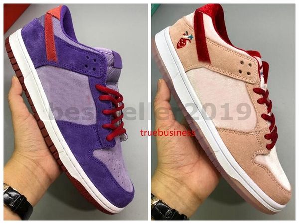 

2020 new dunk sb low plum strangelove x dunks running shoes women mens skateboard trainers sude sneakers cu1726-500