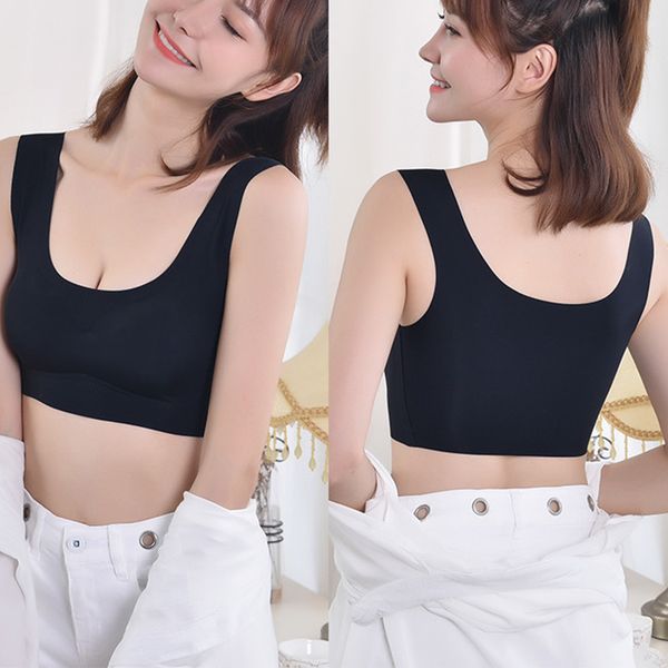 

2020plus size seamless sports bra for women gym fitness yoga bra running crop push up sport, White;black
