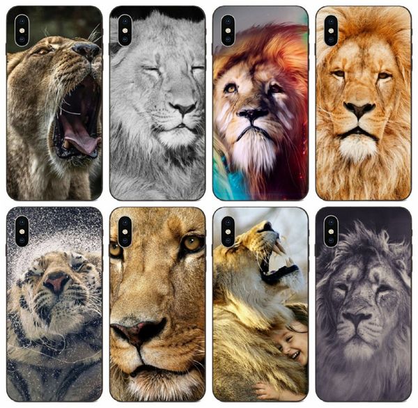 

tongtrade] the animal lion case for iphone 8s 7s 6s plus x xs 11 pro max samsung s6 s7 s8 edge huawei mate 10 20 30 lite lg k8 1pcs case