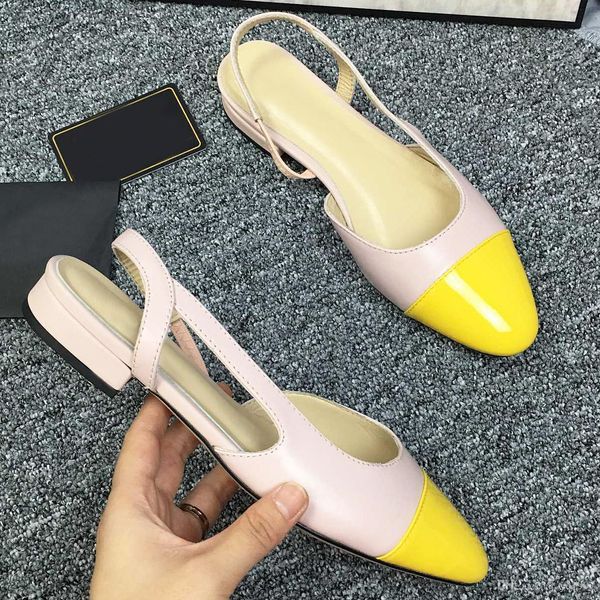 

ladies leather fashion womens sandals 19 brand fashion design womens shoes high heel design flat casual shoes with original qa, Black