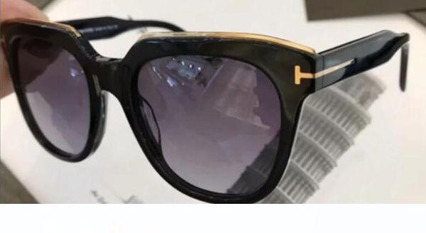 

ft 0686 dark havana brown shaded haley sunglasses with full packages case boxes, White;black