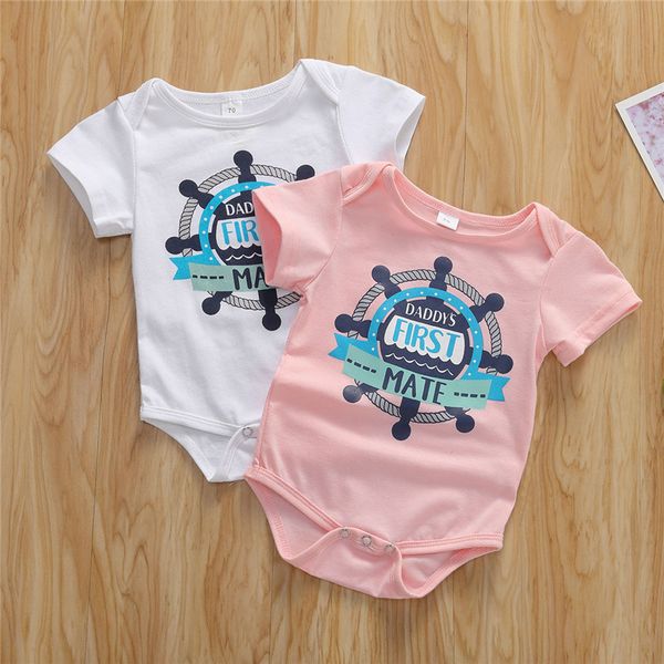 

kids boy girl infant bodysuit playsuit cotton clothes outfits set 0-12m, Blue