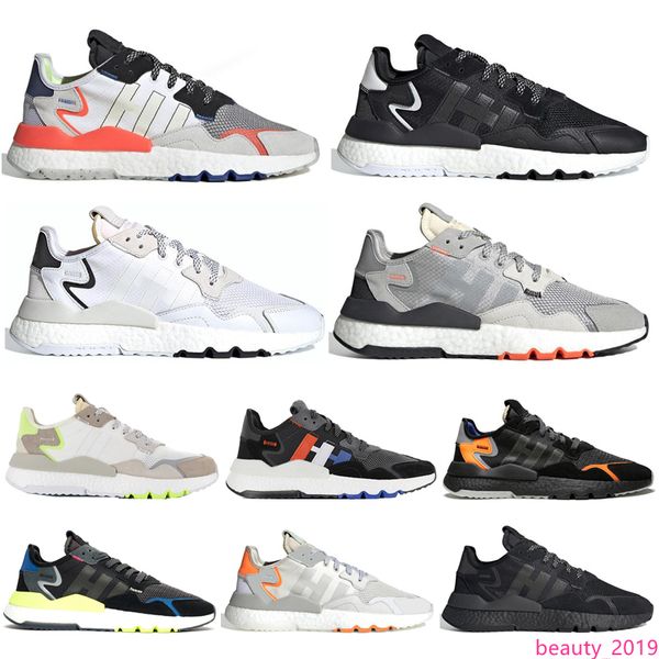 

wholesale nite jogger 3m reflective running shoes beige triple white black ice mint trace pink women mens trainer sports sneakers 36-45