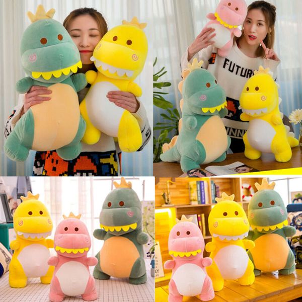 

30/40/50/60cm cartoon animal dinosaur plush toy throw pillow birthday kid gifts