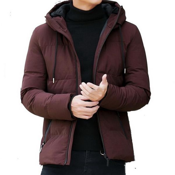 

brand winter jacket men clothes casual stand collar hooded collar fashion winter coat men parka outerwear warm coat slim fit 4xl, Tan;black