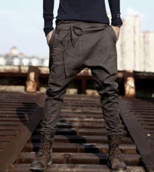 

mens solid casual pants loose male teenager clothing pantalones autumn spring trousers, Black