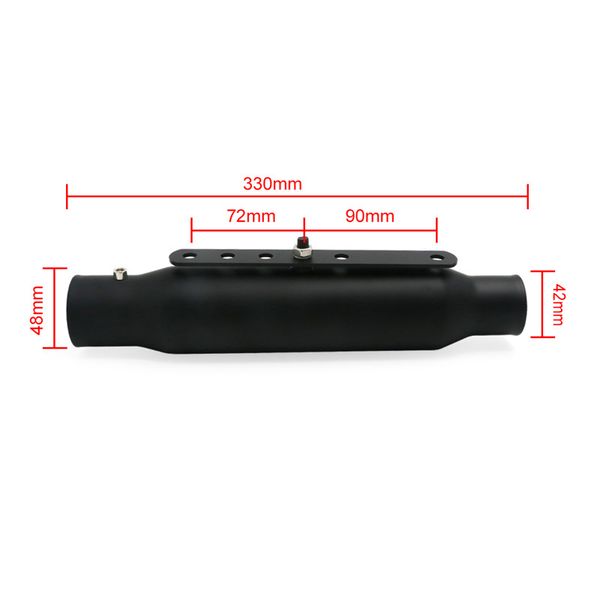 

42mm 48mm motorcycle retro cafe racer exhaust muffler pipe modified for cg125 gn125 cb400ss sr400 tail exhaust system motorcycle