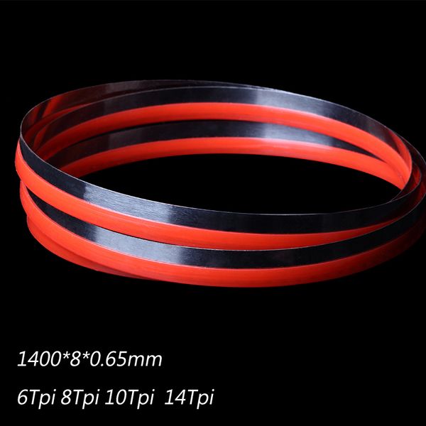 

3 pieces 8" wood band saw blades 1400*8*0.65mm*8 teeth saw blades cutting curve 8*0.65*1400mm*14tpi (6, 8, 10tpi