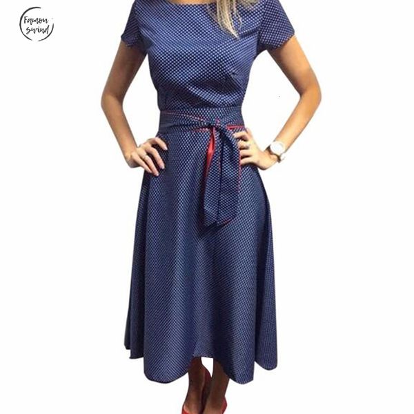 

летний горошек vintage платье с коротким рукавом sexy midi платье вскользь платья партии плюс размер gv173 дизайнер одежды, Black;gray