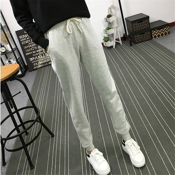 

ladies pants women trousers fitness summer long female leisure soft trousers for women solid color casual harem pants woman  xxl, Black;white